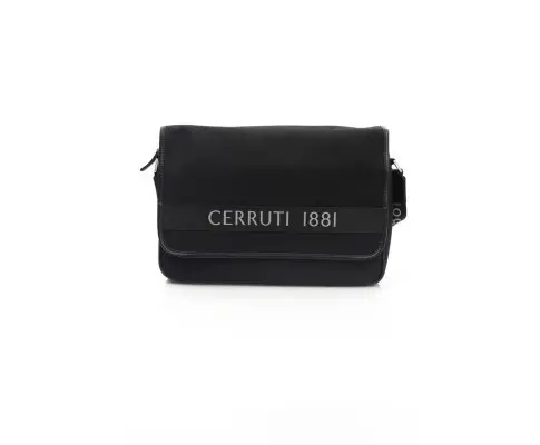 CERRUTI Logo Crossbody Bag with Magnetic Closure and Multiple Compartments One Size (men)