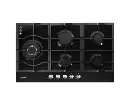 Devanti Gas Cooktop 90cm 5 Burner Stove Hob Cooker Kitchen NG LPG Black Glass