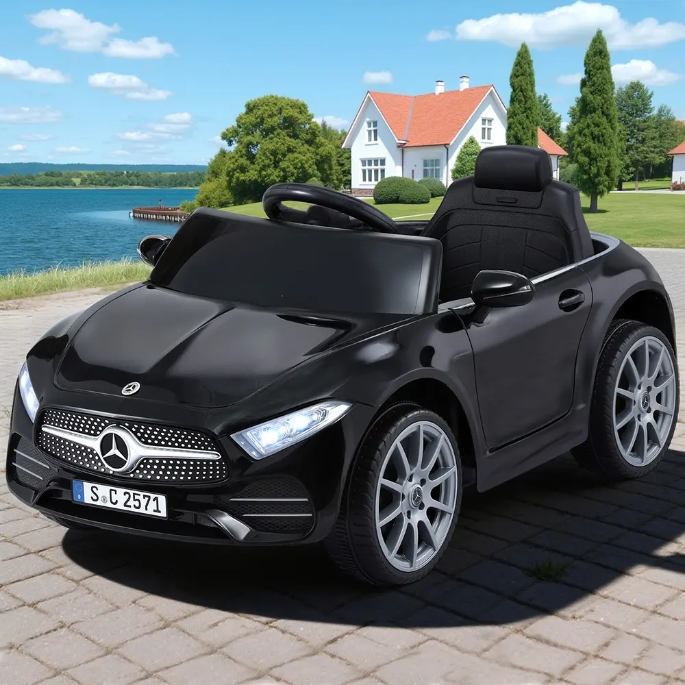 Kids Electric Ride On Car Licensed Outdoor Toys Cars Music Remote Black 