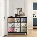 Levede Chest of 9 Drawers Storage Cabinet Tower Retro Dresser Vintage Tallboy