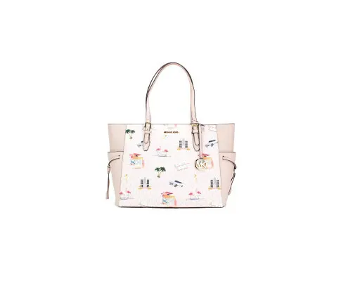Michael Kors Gilly Large Travel Print Drawstring Tote Bag One Size