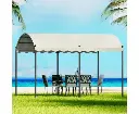 Instahut Gazebo 4x3m Party Marquee Outdoor Wedding Event Tent Iron Art Beige