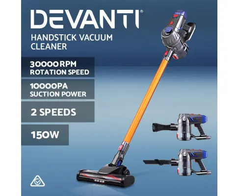 Devanti Handheld Vacuum Cleaner Bagless Cordless 150W Gold