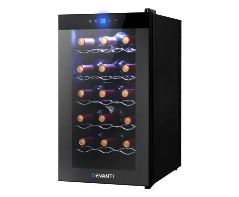 Devanti Wine Cooler Fridge 18 Bottles