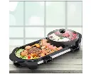 2 in 1 BBQ Barbecue Electronic Pan Grill Teppanyaki Hot Pot Hotpot Steamboat