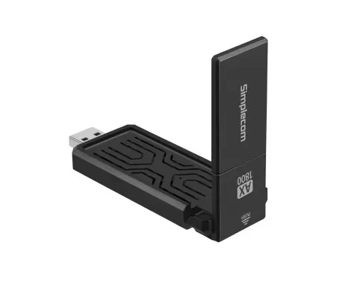 Simplecom NW812 AX1800 Dual Band WiFi 6 USB Adapter with Foldable Antenna