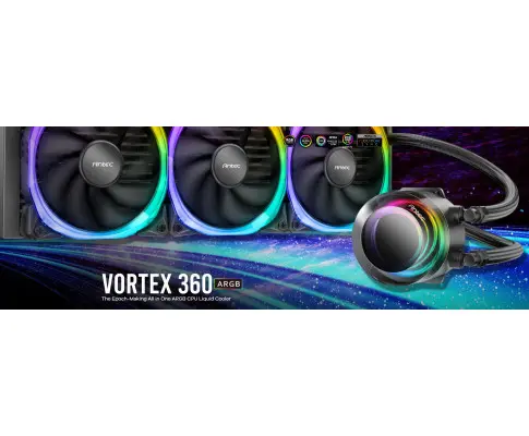 ANTEC VORTEX 360mm ARGB AIO Liquid CPU Cooler + ARGB Controller
