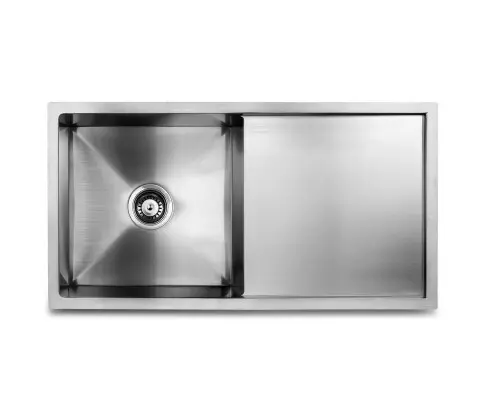Cefito 87cm x 45cm Stainless Steel Kitchen Sink Under/Top/Flush Mount Silver