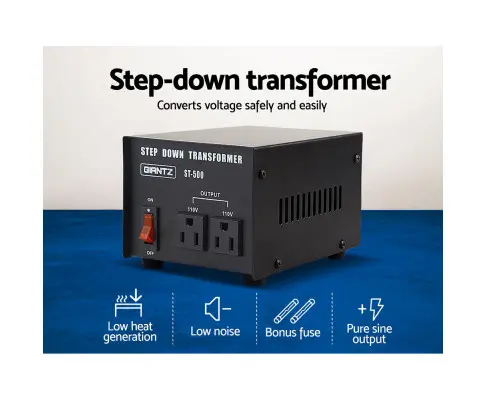 Giantz Step Down Transformer 500W 240V TO 110V Stepdown Voltage Converter AU-US