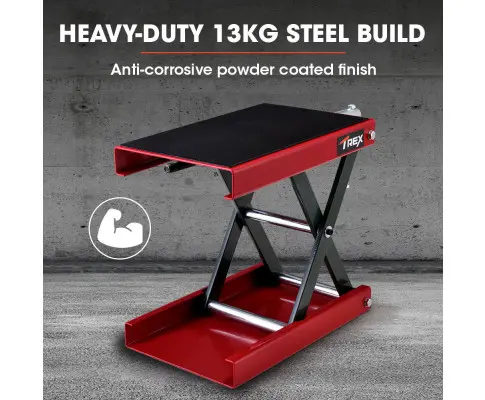 T-REX 500kg Motorcycle Scissor Jack Lift Stand for Motorbike Quad Bike