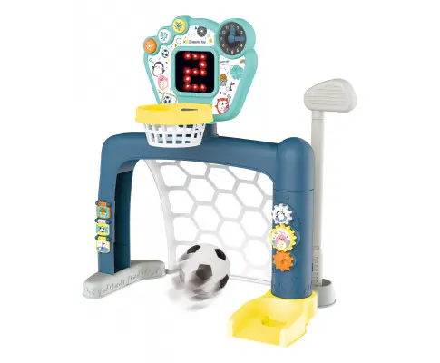 Sports World 3-in-1 Adjustable Indoor basketball, Soccer Goal, and Golf Set