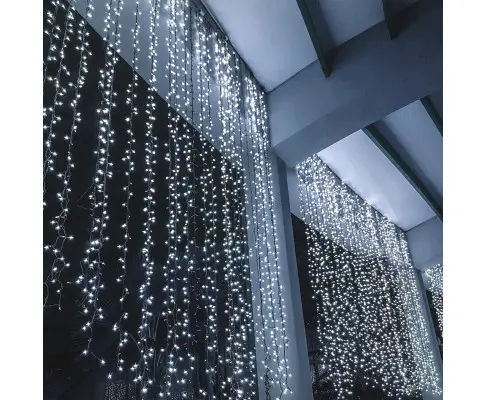 Milano Decor Outdoor LED Plug In Fairy Lights - White - 200 Lights