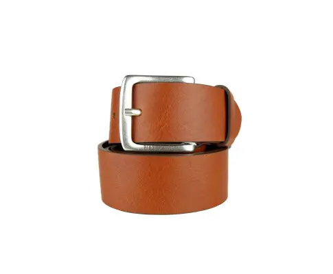 Bikkembergs Mens Calfskin Belt with Yellow Printed Logo 110 cm