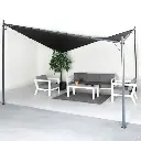 WALLAROO 3X3M BUTTERFLY STEEL GAZEBO - CHARCOAL
