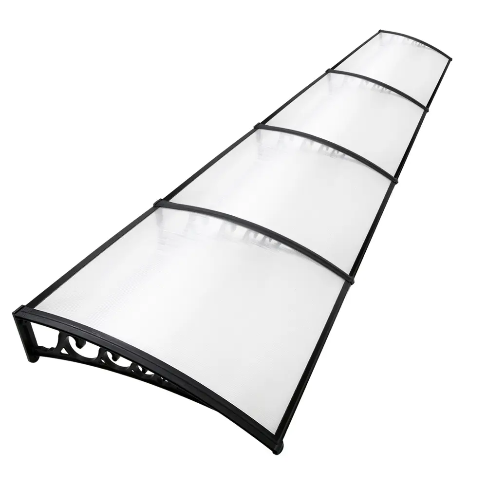 Instahut Window Door Awning Door Canopy Patio UV Sun Shield Transparent 1mx4m