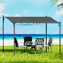 Instahut Gazebo 3m Party Marquee Outdoor Event Wedding Tent Iron Art Canopy Grey