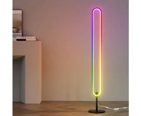 Artiss RGB LED Floor Lamp Remote Control Corner Light Stand Gaming Room 118CM
