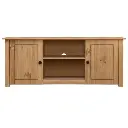 TV CABINET 120X40X50 CM SOLID PINE WOOD PANAMA RANGE
