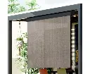 Instahut Outdoor Blinds Light Filtering Roll Down Awning Shade 2.1X2.5M Brown