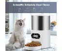 Electric Automatic Pet Feeder Stainless Steel 3L Dispenser
