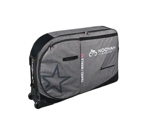 NOOYAH Bike Travel Bag Case Plane Boat Shipping Transport, Fits Cross Country All Mountain Bike, MTB, TT, Road Triathlon Bike 29er 700c