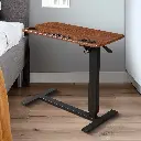 Levede Mobile Standing Desk Foldable Brown Fold