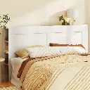 Artiss Bed Head Headboard King with Shelves - CABI White
