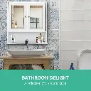 Artiss Bathroom Mirror Cabinet Storage Cupboard