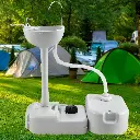 Weisshorn Camping Basin Portable Hand Wash Sink Stand 43L Capacity