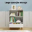 Keezi Kids Bookshelf 3 Tiers Storage Children Bookcase Toys Organiser Drawer