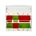 Keezi 3 Tiers Kids Bookshelf Storage Children Bookcase Toy Box Organiser Rack 6 Bins