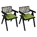 Levede 2X Dining Chair Retro Backrest Chair