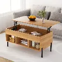 Artiss Coffee Table Lift-top Oak