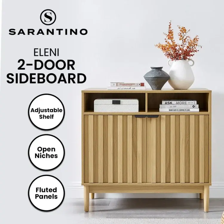 Sarantino Eleni 2-Door Sideboard - Natural