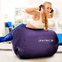 Inflatable Air Exercise Roller Gymnastics Gym Barrel 120 x 75cm Purple