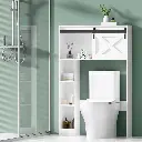 Artiss Bathroom Cabinet Over the Toilet Storage Organiser Laundry Shelf 128cm