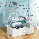 3 Layers Large Portable First Aid Kit Emergency Medical Storage Medicine Organizer