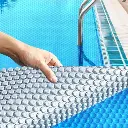 11x4.8M Real 400 Micron Solar Swimming Pool Cover Outdoor Blanket Isothermal