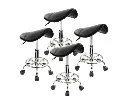 Forever Beauty 4 Set Black Salon Barber Stool Swivel Saddle Type