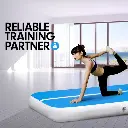 6m x 2m Airtrack Tumbling Mat Gymnastics Exercise Air Track Blue White