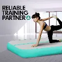 8m Airtrack Tumbling Mat Gymnastics Exercise 20cm Air Track Grey Green