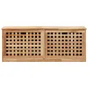 Shoe Storage Bench 94x20x38 Cm Solid Walnut Wood