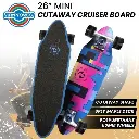 Kryptonics 26-inch Mini Cutaway Cruiser Board - 89 IS Fine