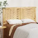 Artiss Bed Head Headboard Double Rattan - RIBO Pine