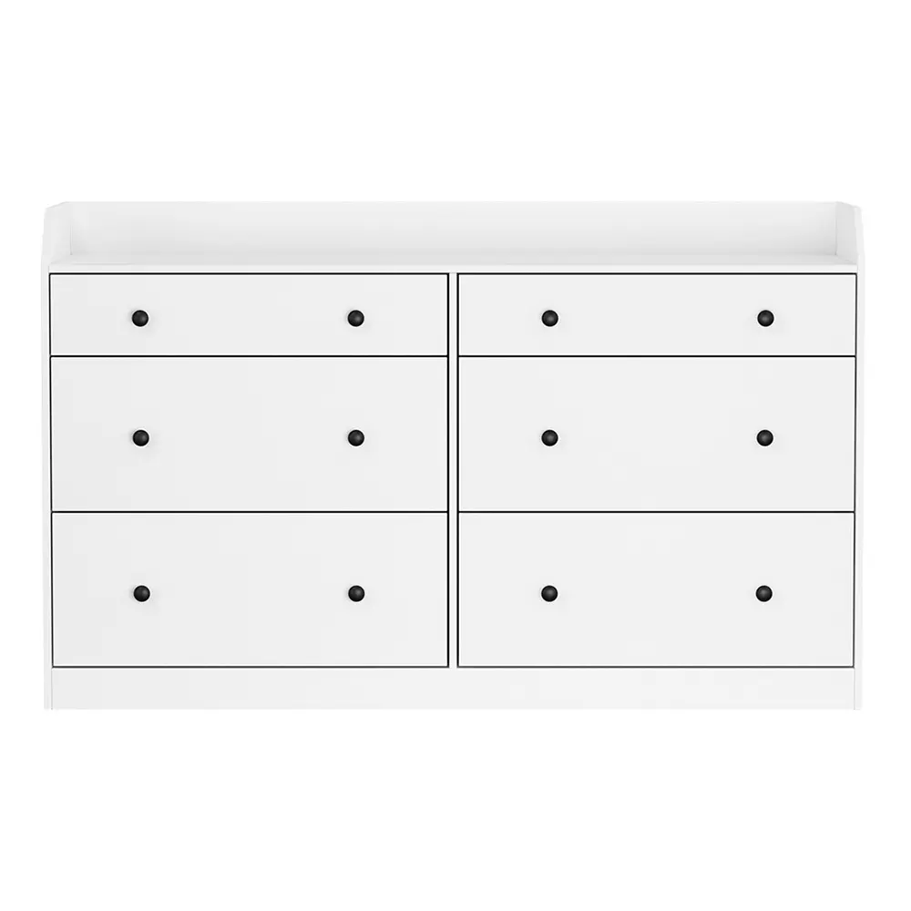 Artiss 6 Chest of Drawers - PETE White
