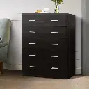 Artiss 6 Chest of Drawers - ANDES Walnut