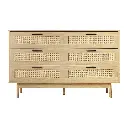 Artiss 6 Chest of Drawers - BRIONY Oak