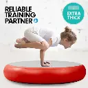 1m Air Track Spot Round Inflatable Gymnastics Tumbling Mat Pump Red