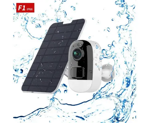 BDI F1 Full HD WiFi IP Camera with Solar Panel (include Solar Panel + 32G SD Cards)