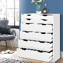 Artiss 6 Chest of Drawers - MYLA White